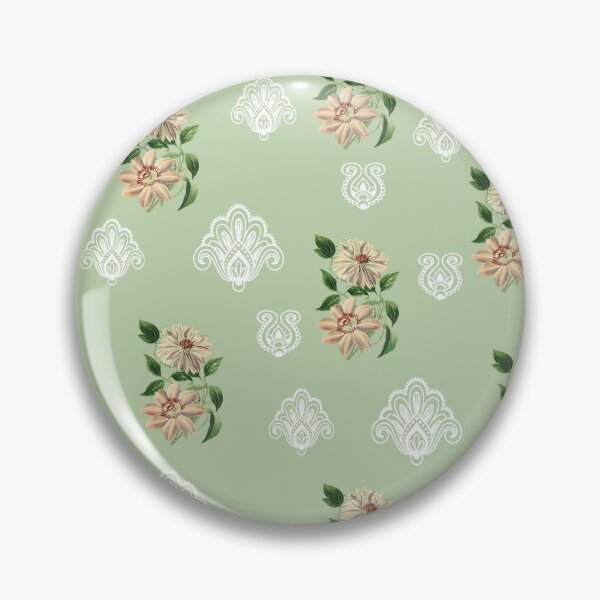 Item preview, Vintage Florals Clematis and Lace Design designed and sold by OByD.