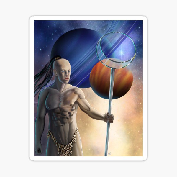 He Is Made of Sun, Moon, and Stars Sticker