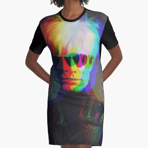 Pop Art Portrait Graphic T-Shirt Dress