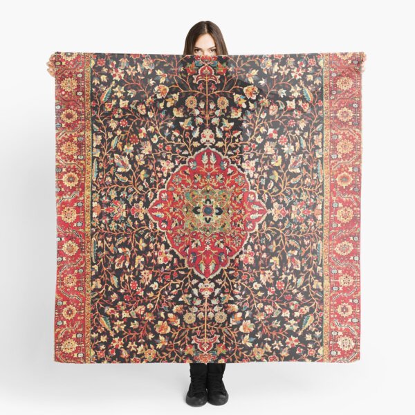Serapi Heriz Persian Carpet Print Scarf