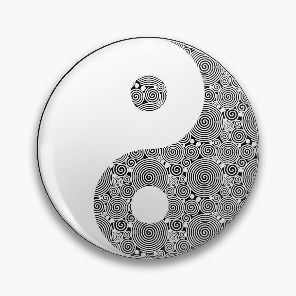 Item preview, Yin and Yang Swirl - For Dark Backgrounds designed and sold by ebdesignz.