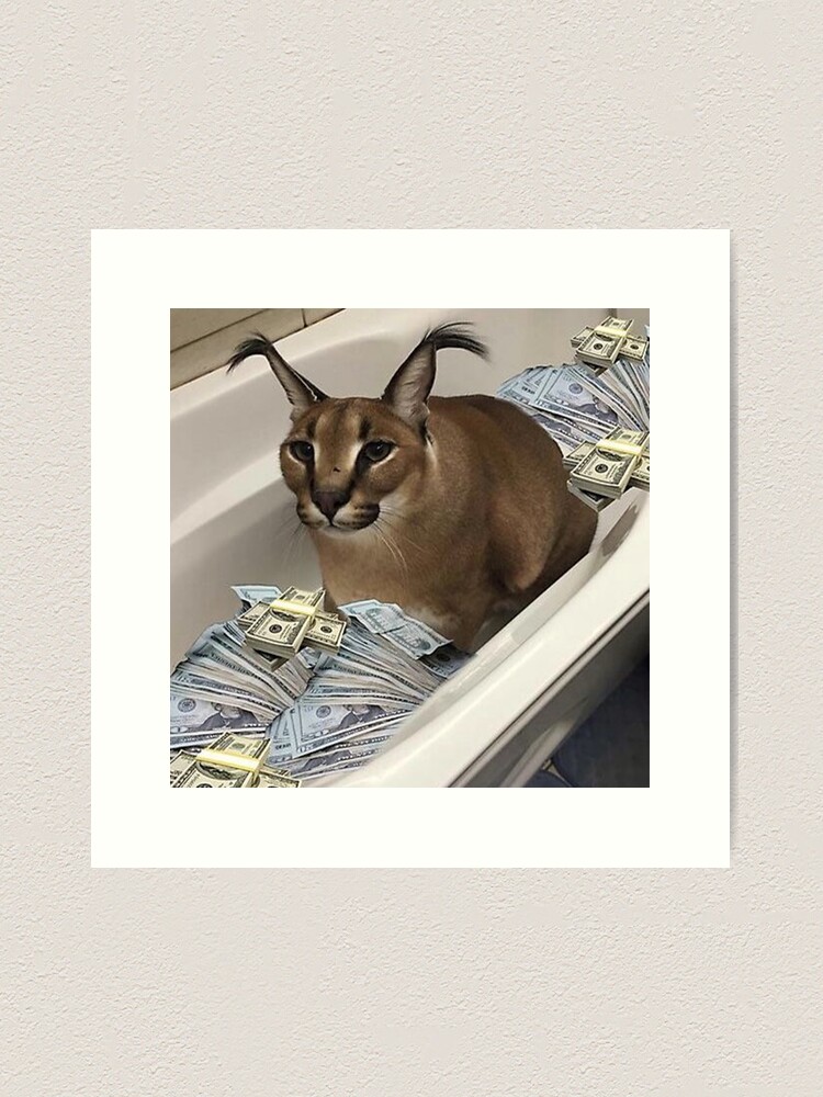 Baby Floppa meme Big floppa caracal Poster for Sale by giftycat