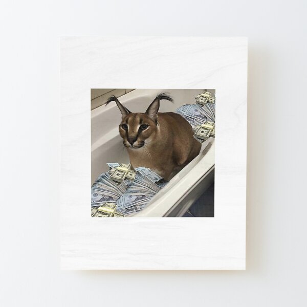 Big Floppa - Caracal meme cat / fat floppa / cursed floppa | Art Board Print