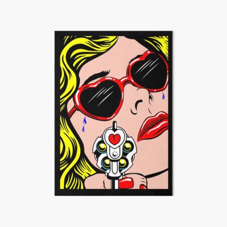 Artikel-Vorschau von Pop-Art-Frau mit gebrochenem Herzen / Pop-Art-Frau Vintage / Comic-Mädchen / Frau mit Pistole /, designt und verkauft von jamal el annague.