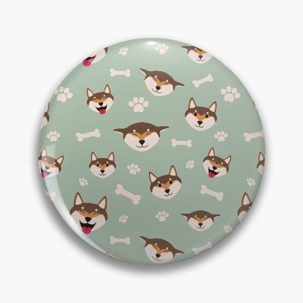 Item preview, Cute Sesame Shiba Inu Pattern designed and sold by Shibaffection.