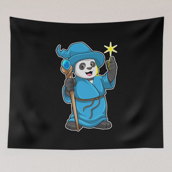 Item preview, Panda as Wizard with Magic wand designed and sold by Snabdesign84.