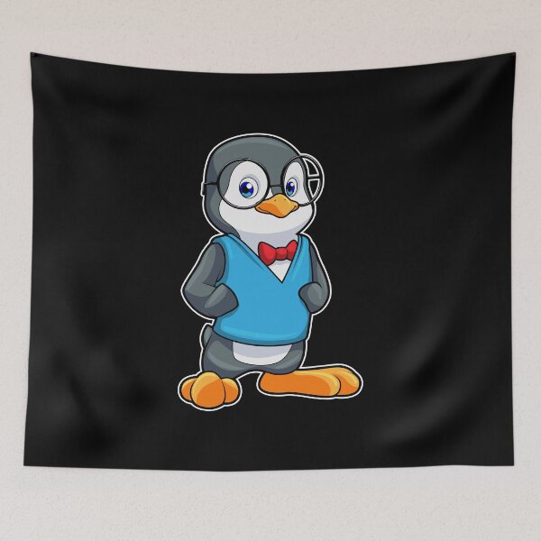 Aperçu de l'œuvre Penguin as Nerd with Glasses créée et vendue par Snabdesign84.