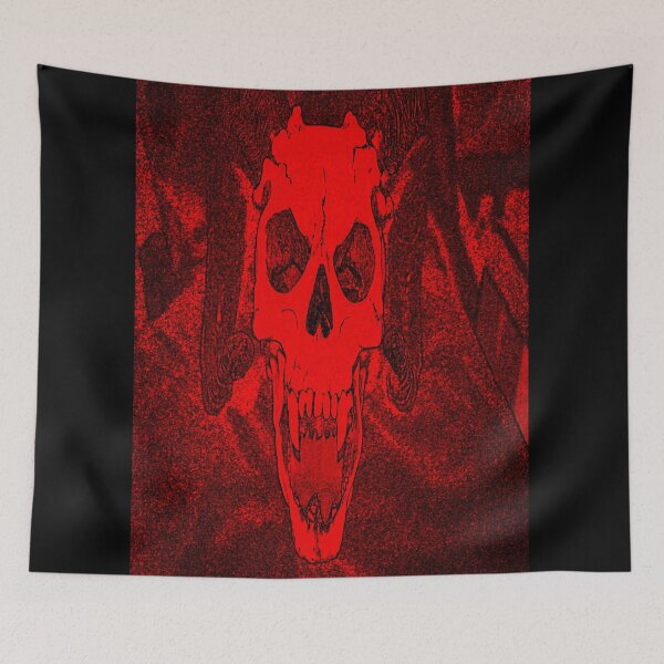 Item preview, Demon Skull of Penetrating Darkness designed and sold by Black-and-Red.