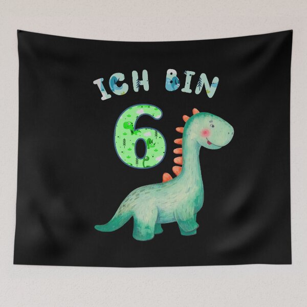 Item preview, Dinosauerier I'm 6 - Dino children's birthday designed and sold by Shirt-Designs.