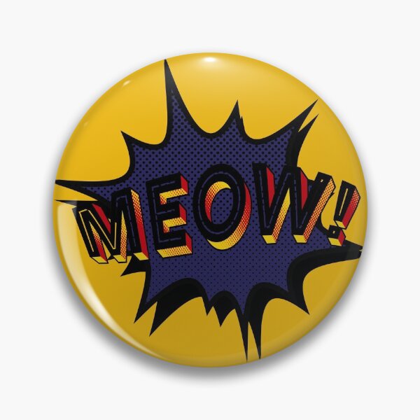 Item preview, Pop art MEOW! - Yellow designed and sold by SnarkyDoodles.
