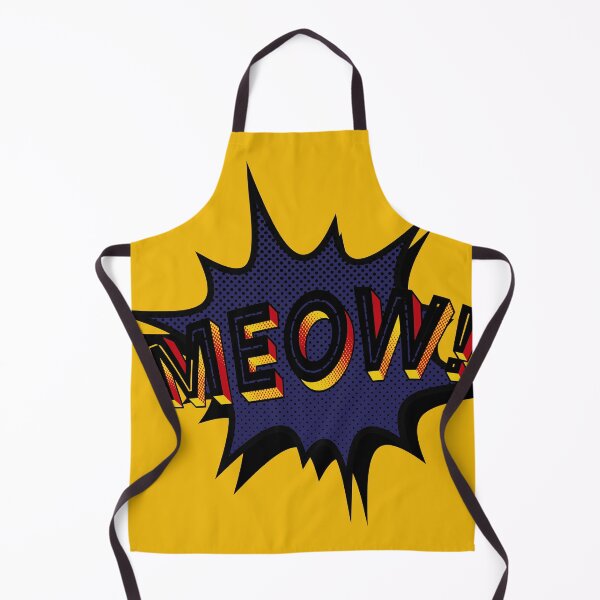 Item preview, Pop art MEOW! - Yellow designed and sold by SnarkyDoodles.