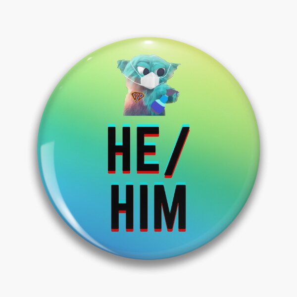 Item preview, Super COVID-19 Beebo He/Him Pronoun designed and sold by Vancouver-Girl.