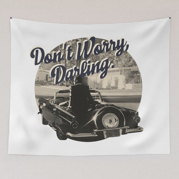 Item preview, Aesthetic minimalist movie poster "Don’t worry Darling" (2021) designed and sold by TrueType.