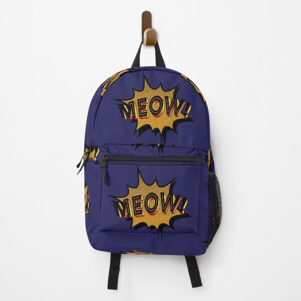 Item preview, Pop art MEOW! - Blue designed and sold by SnarkyDoodles.