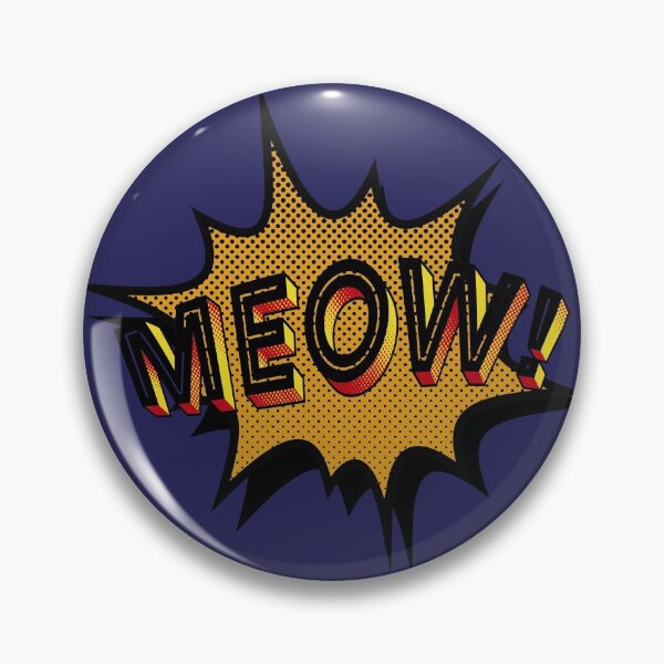 Item preview, Pop art MEOW! - Blue designed and sold by SnarkyDoodles.