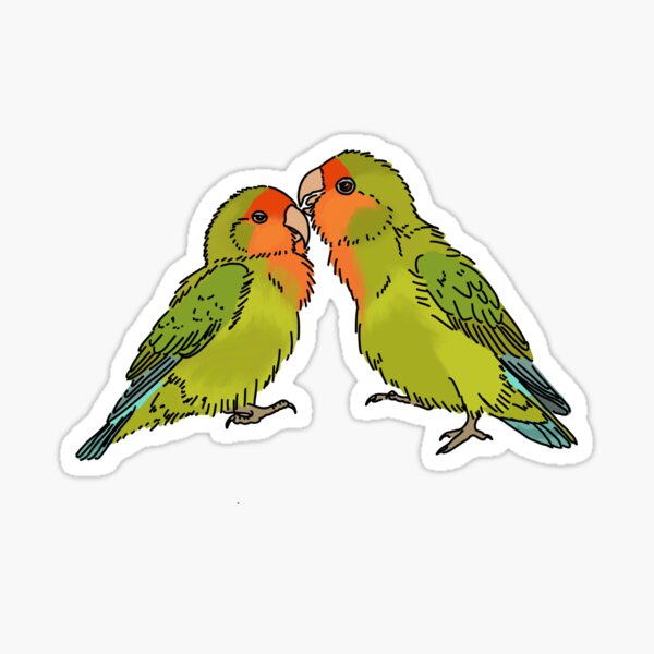 Item preview, Rosy-faced Lovebirds designed and sold by pjlatasdvm.