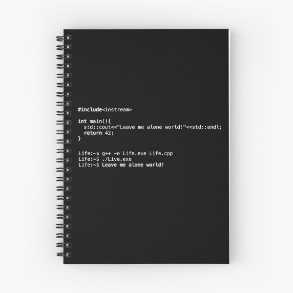 Item preview, Programming code "Leave me alone world!" designed and sold by BIXIDEV.
