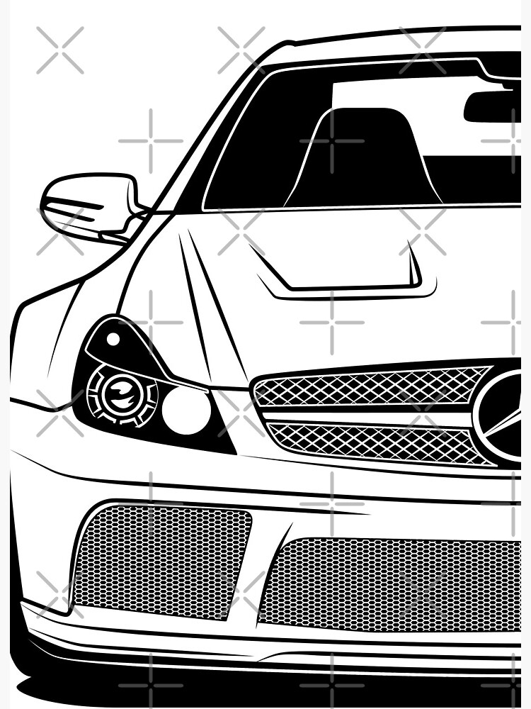 Mercedes Benz SL65 AMG Black Series Best Shirt Design Sticker for