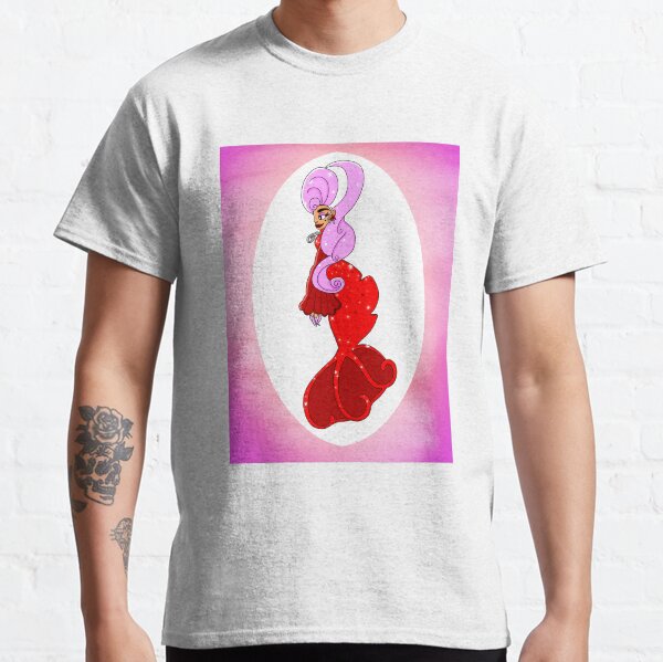 Fabulous Pink Haired Mermaid Classic T-Shirt