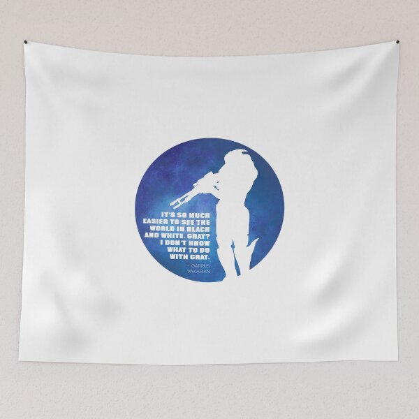 Item preview, Garrus Vakarian Nebula Quote designed and sold by Tash Bentley.