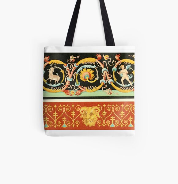 Wanddekoration aus Pompeji Allover-Print Tote Bag