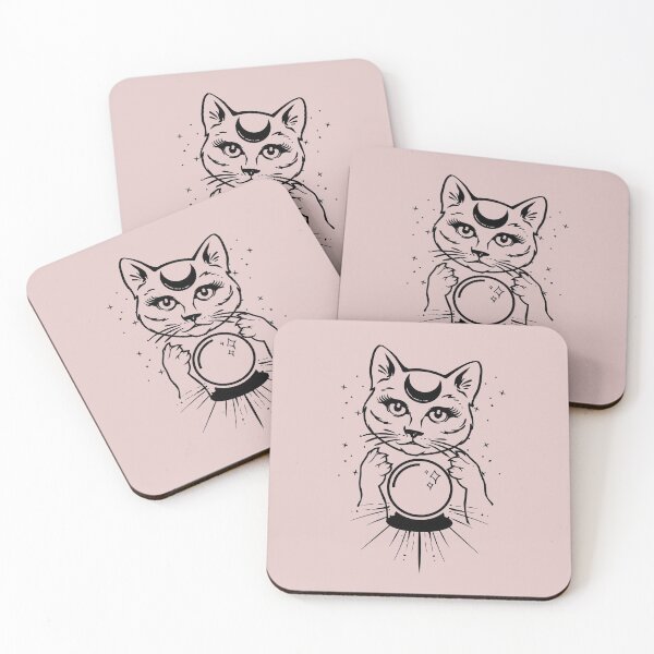 Item preview, Psychic Cat with Crystal Ball designed and sold by The Masked Designer.