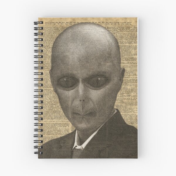 Item preview, Elegant Alien,UFO in Suit,Vintage Illustration,Dictionary Art designed and sold by DictionaryArt.