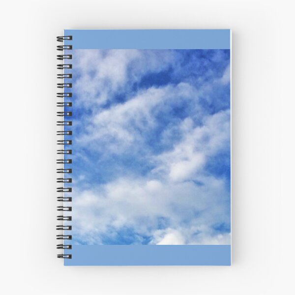 Item preview, Happy Cloudy Sky - Blue Cloud Sky Pattern  designed and sold by WildBerryArt.