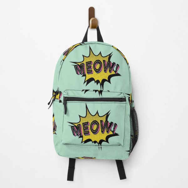 Item preview, Pop art MEOW! - Pink/Green designed and sold by SnarkyDoodles.