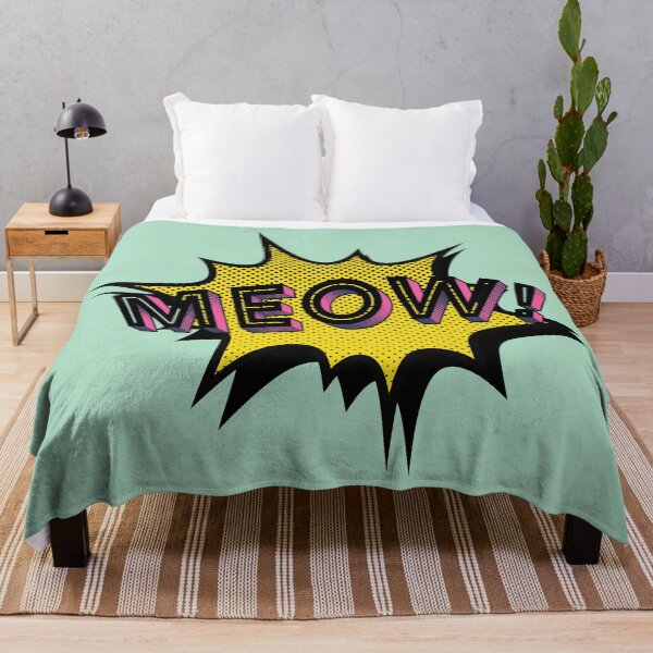 Item preview, Pop art MEOW! - Pink/Green designed and sold by SnarkyDoodles.