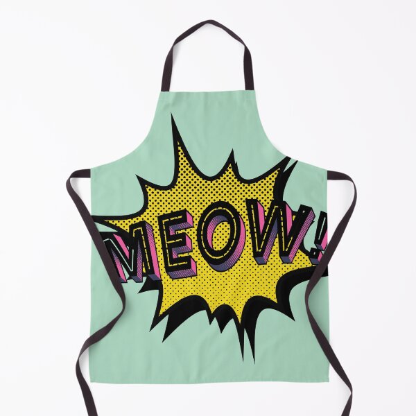 Item preview, Pop art MEOW! - Pink/Green designed and sold by SnarkyDoodles.