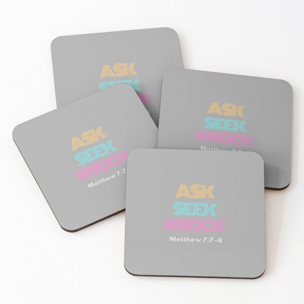 Item preview, Ask, Seek, Knock, Matthew 7:7-8 designed and sold by missionbear.