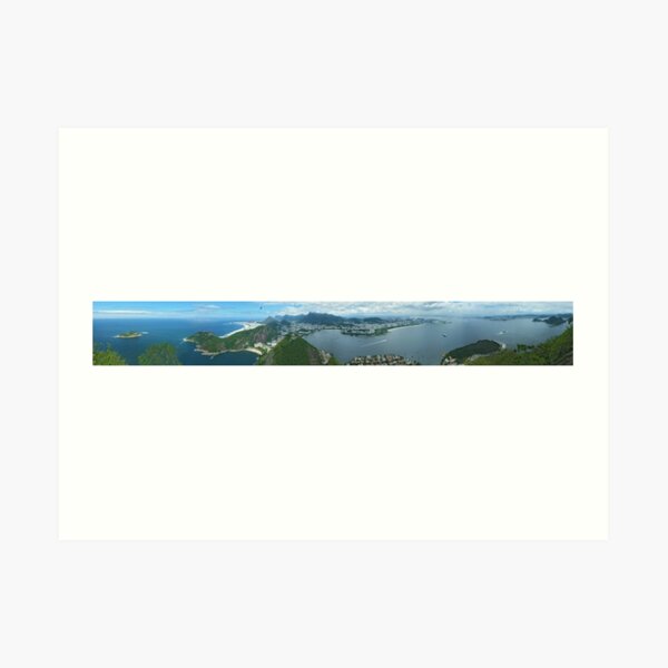 Rio Panorama from Sugar Loaf Mountain. Art Print