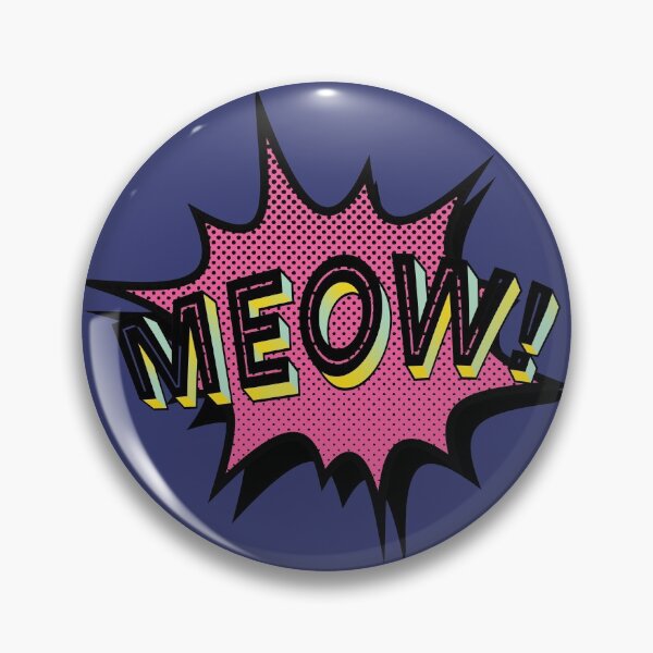 Item preview, Pop art MEOW! - Blue/Pink designed and sold by SnarkyDoodles.