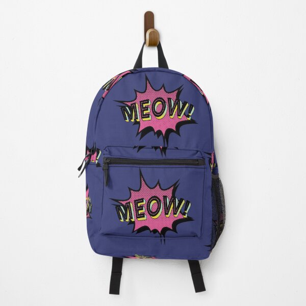 Item preview, Pop art MEOW! - Blue/Pink designed and sold by SnarkyDoodles.