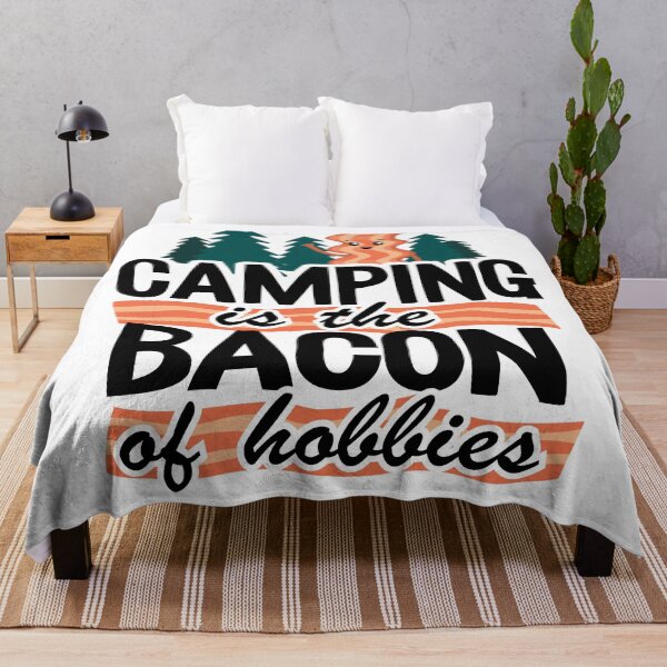 Item preview, Camping Is The Bacon Of Hobbies Funny Outdoor Gift Vintage designed and sold by Stronzi.