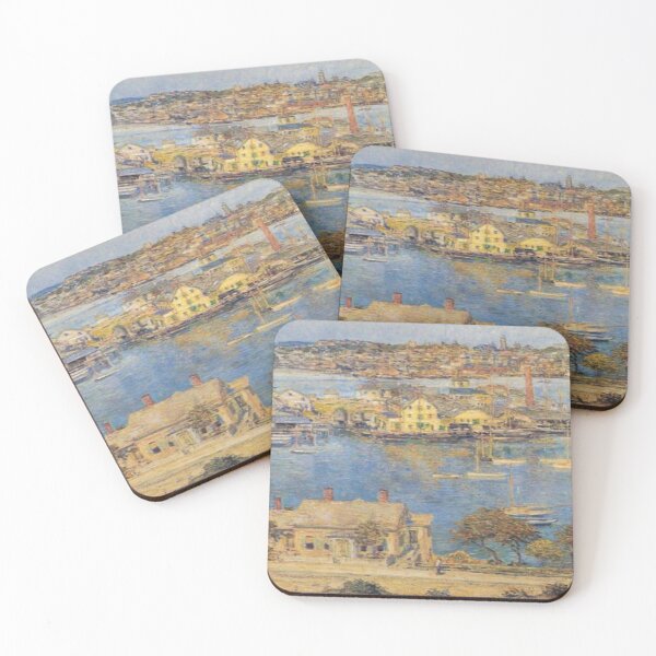 Item preview, Gloucester Harbor 1899 - Hassam Artwork Reproduction designed and sold by molamode.