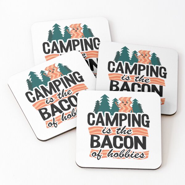 Item preview, Camping Is The Bacon Of Hobbies Funny Outdoor Gift Vintage designed and sold by Stronzi.