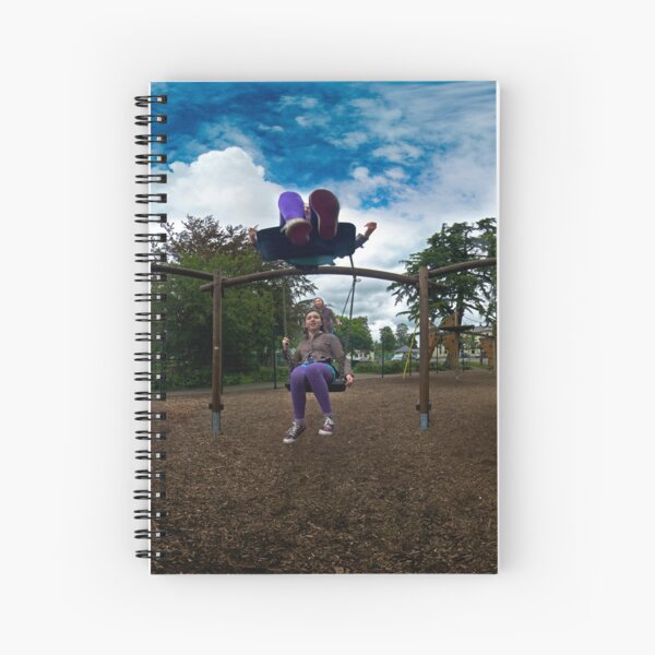 3 Kids on a Swing Spiral Notebook