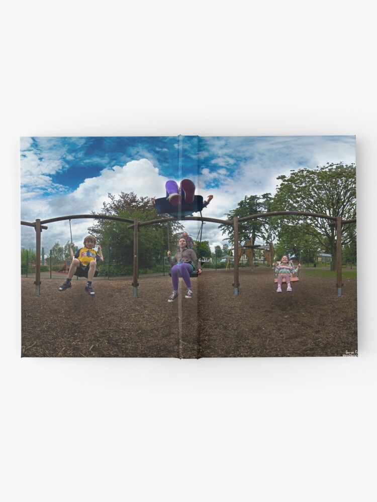 Alternate view of 3 Kids on a Swing Hardcover Journal
