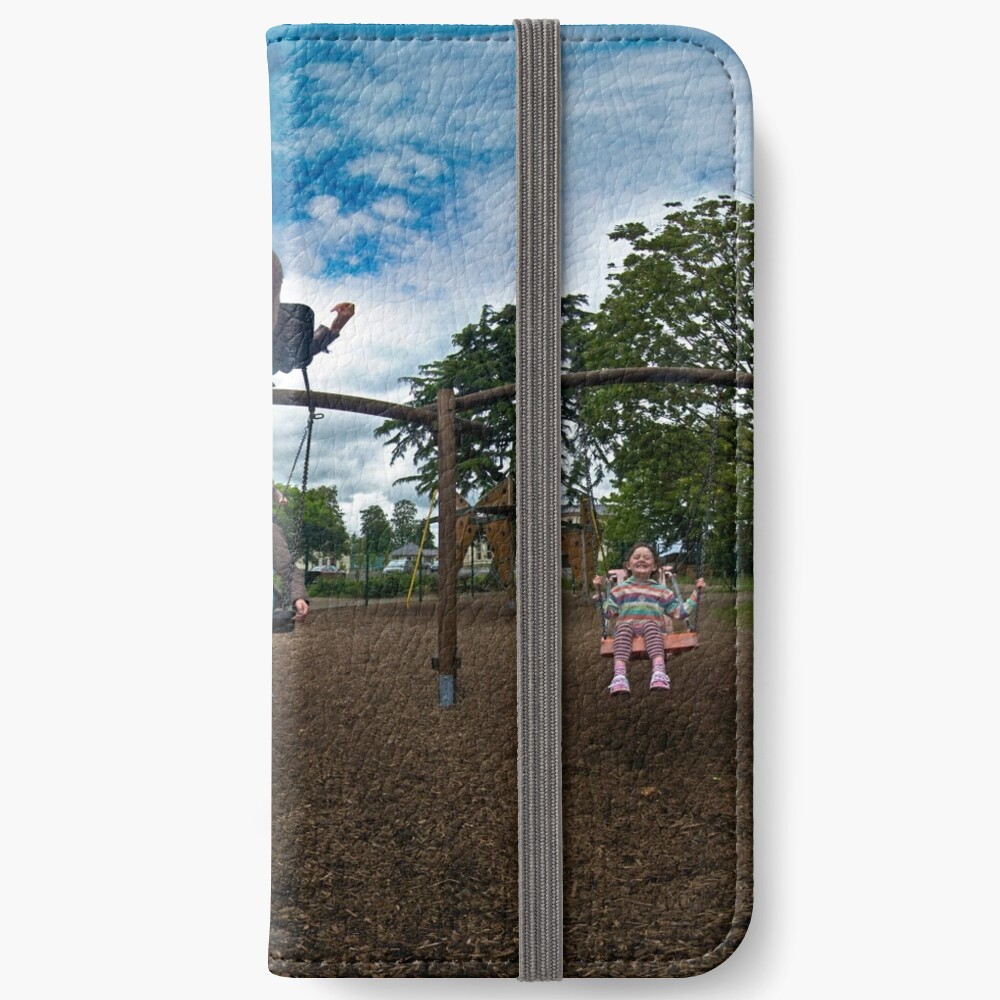 3 Kids on a Swing iPhone Wallet