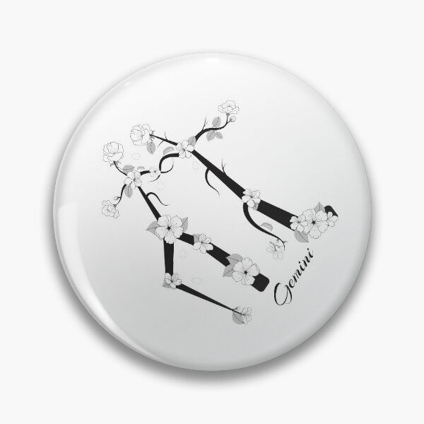Item preview, Gemini Tree Branch Constellation in Black and White designed and sold by Astrowl-.
