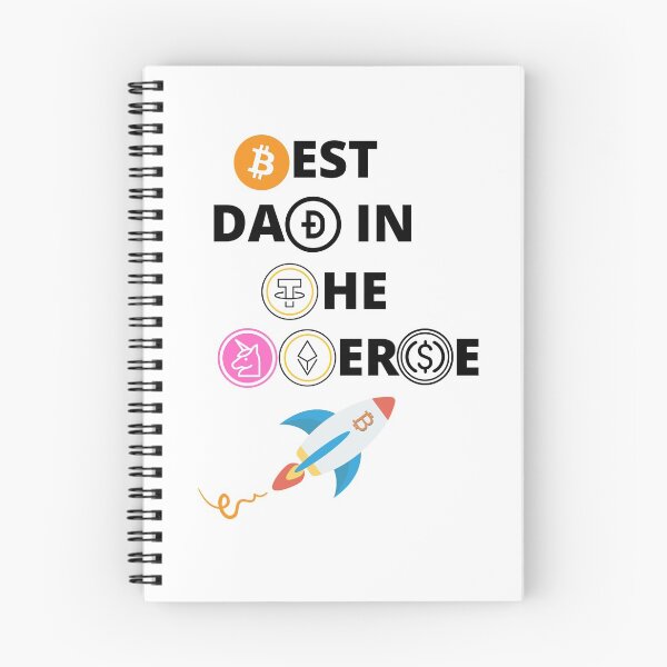 Item preview, Best Dad in the Universe Cryptocurrency Symbols designed and sold by BeckySageLife.