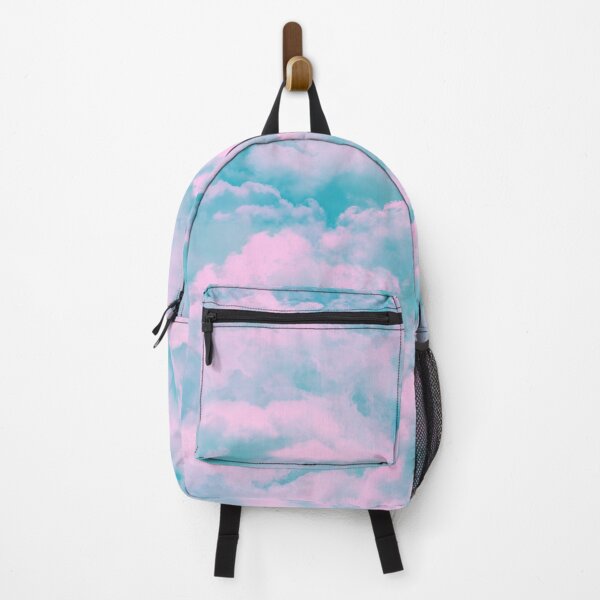 Item preview, Aqua teal sky, pink fluffy clouds, cloudy sky designed and sold by Glimmersmith.