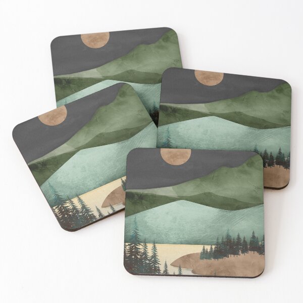 Item preview, Abstract Art Landscape Night Scene designed and sold by ThingDesign.