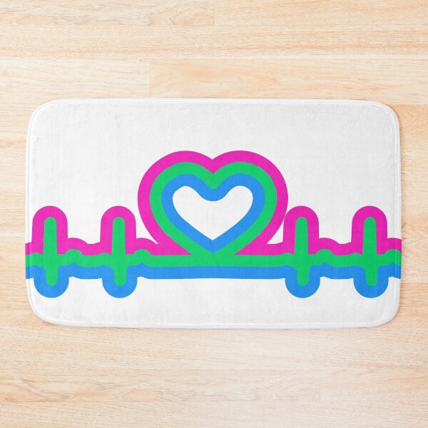Item preview, Polysexual Pride Heartbeat designed and sold by Heartbeatsalad.
