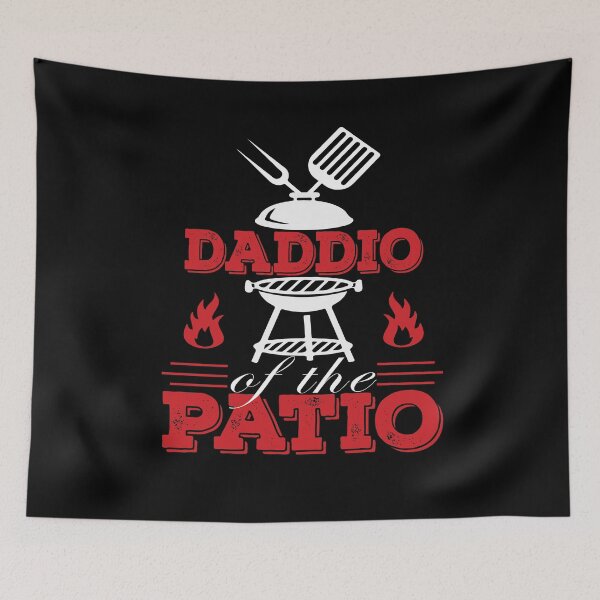 Item preview, Daddio Of The Patio, BBQ grill party, funny father's day gifts, funny camping,  designed and sold by AmalGr.