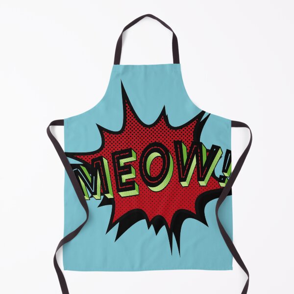 Item preview, Pop art MEOW! - Blood red/Blue designed and sold by SnarkyDoodles.