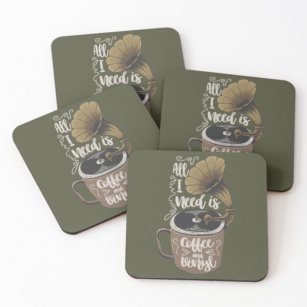 Item preview, Vinyl Record And Coffee Retro Art designed and sold by MrEddie10.