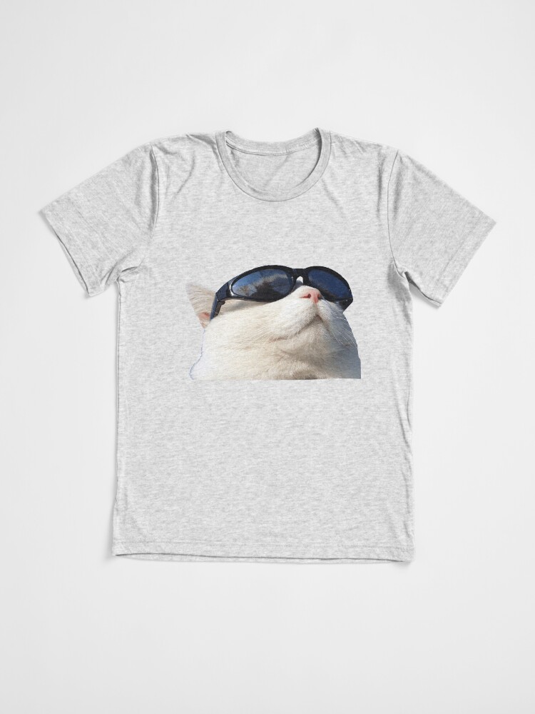 funny cat wearing sunglasses cat with glasses for cat lovers Tri blend T Shirt